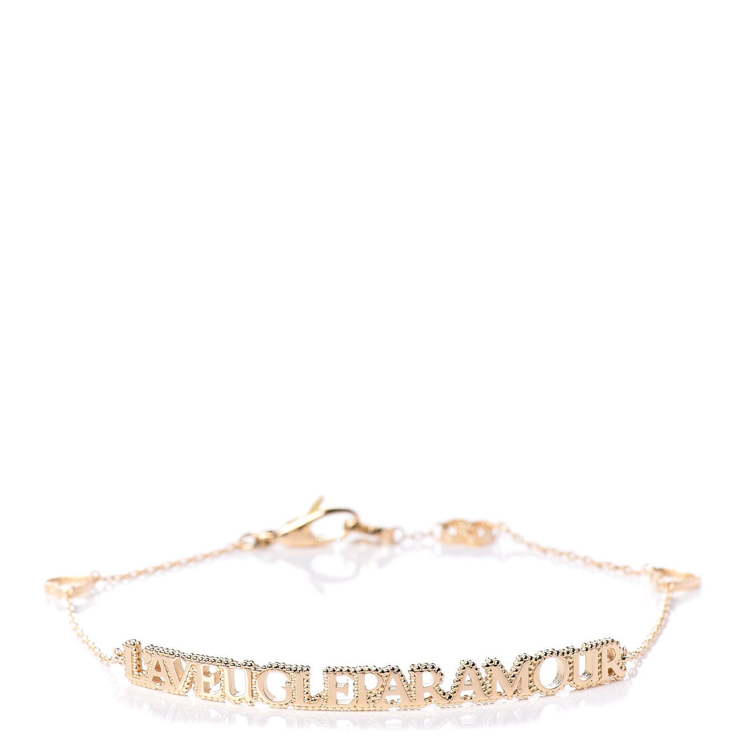 Gucci 18K Yellow Gold L'Aveugle Par Amour Bracelet 1 of 6