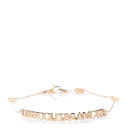 Gucci 18K Yellow Gold L'Aveugle Par Amour Bracelet 1 of 6