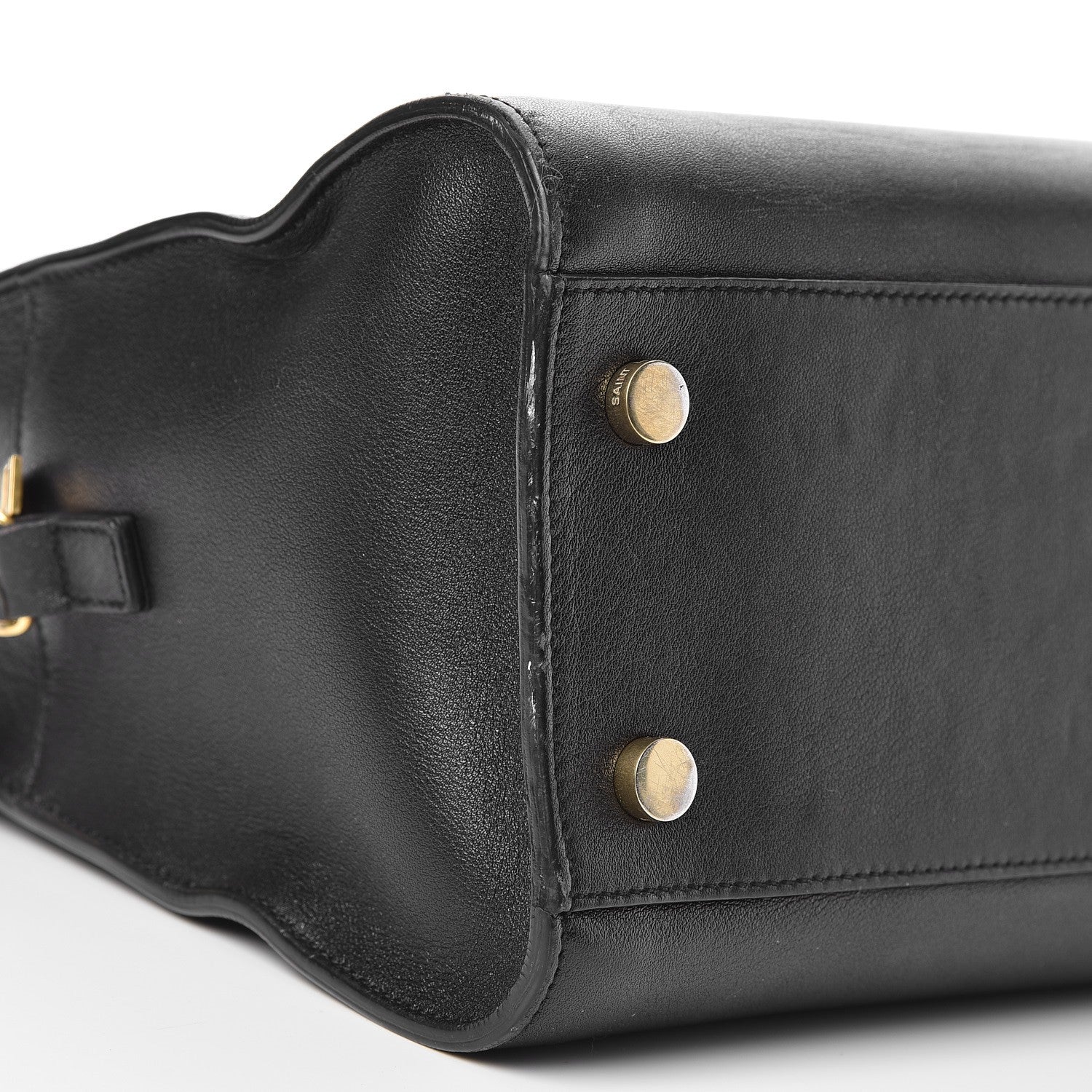 Saint Laurent Calfskin Small Monogram Cabas Black 11 of 15