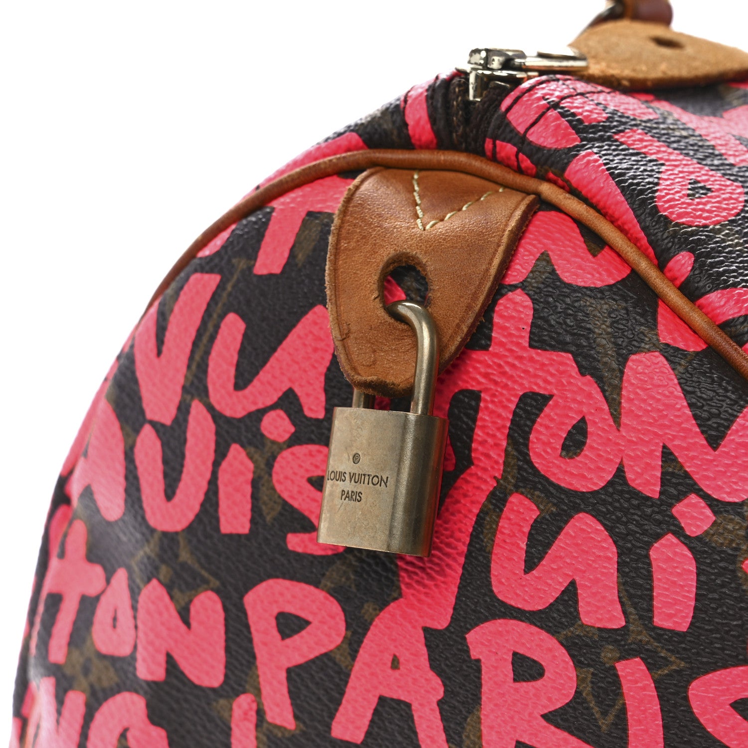 Louis Vuitton Monogram Graffiti Speedy 30 Fuchsia 7 of 12