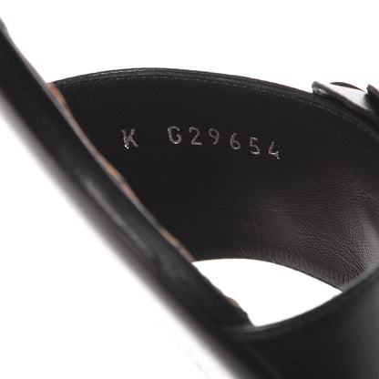 Chanel Calfskin Cork Camellia Sandals 40 Black 14 of 15