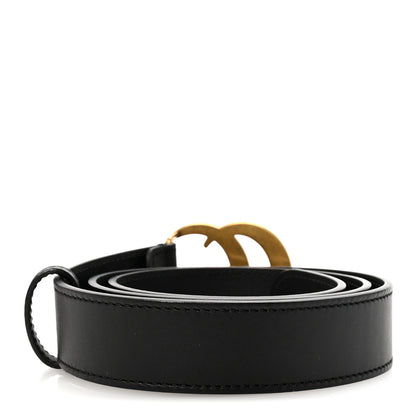 Gucci Calfskin Double G 30mm Belt 80 32 Black 2 of 5