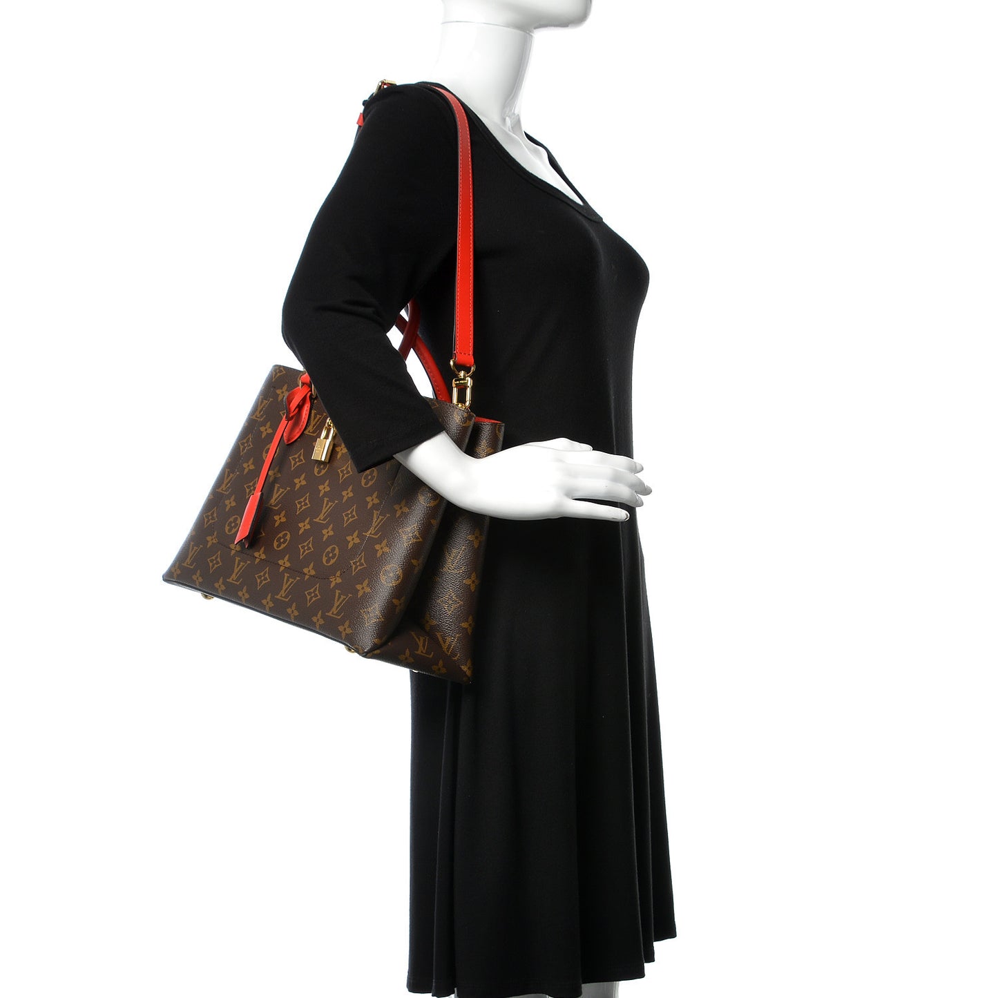 Monogram Flower Tote Coquelicot