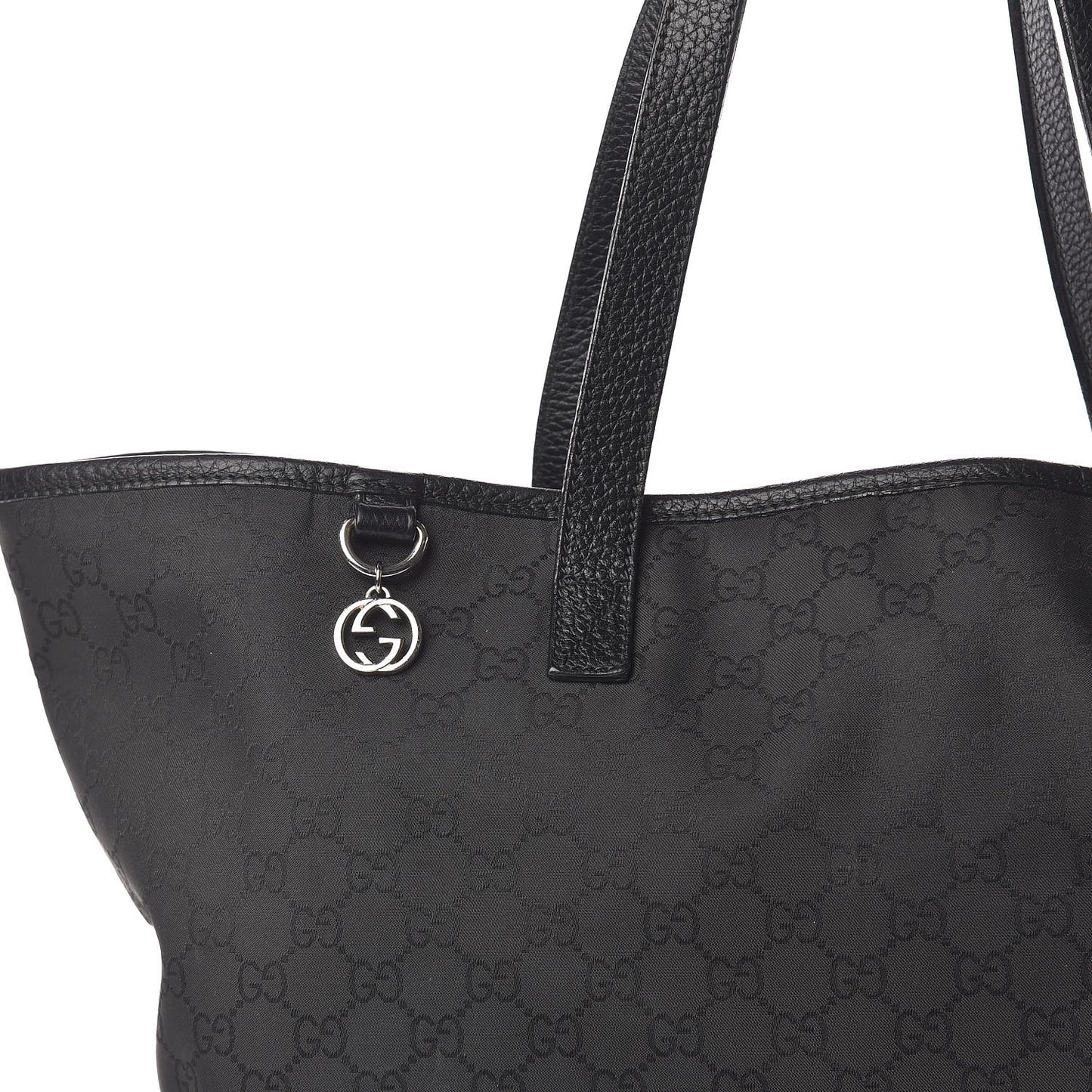 Nylon Monogram Large Tote Black