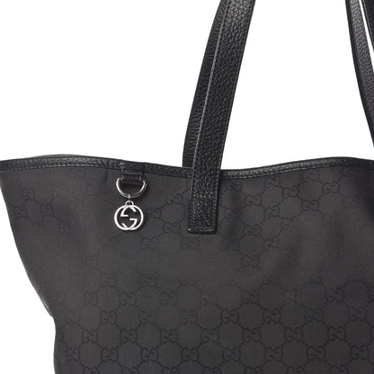 Gucci Nylon Monogram Large Tote Black 10 of 11