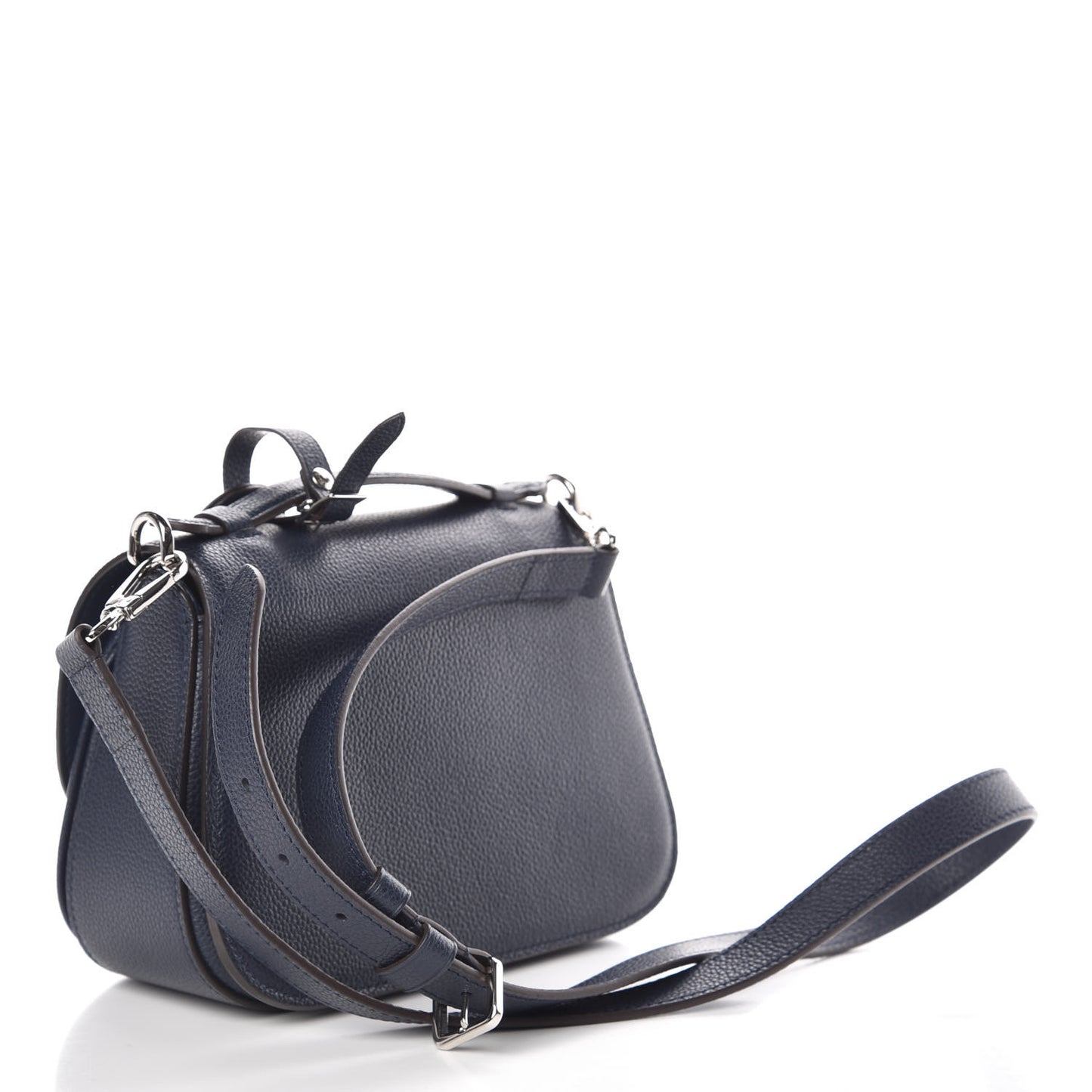 Grained Calfskin Vivienne NM Blue Marine