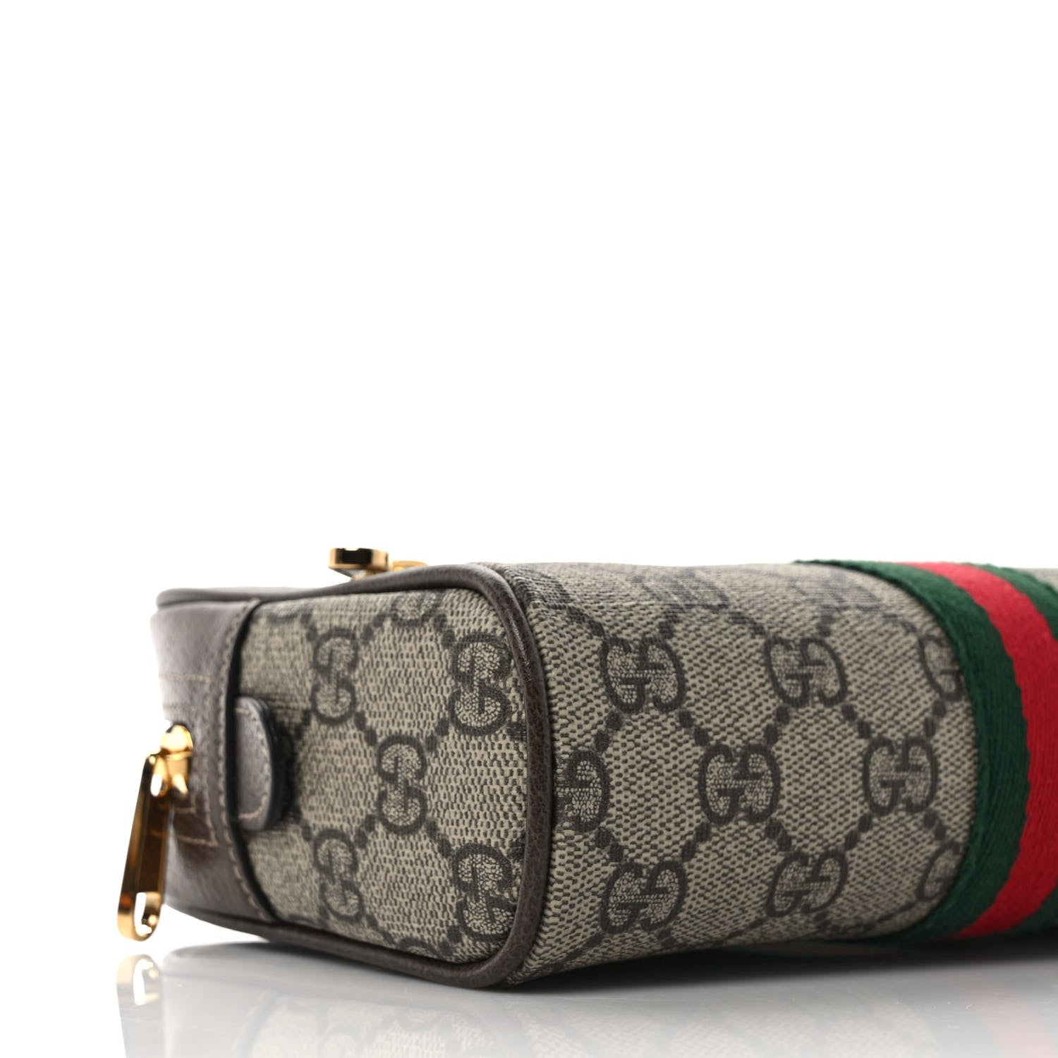 Gucci GG Supreme Monogram Web Small Ophidia Belt Bag 80 32 Dark Brown 8 of 10