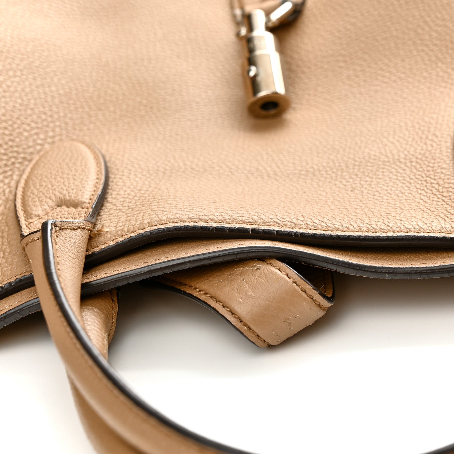 Gucci Soft Calfskin Medium Jackie Top Handle Bag Camel 14 of 18