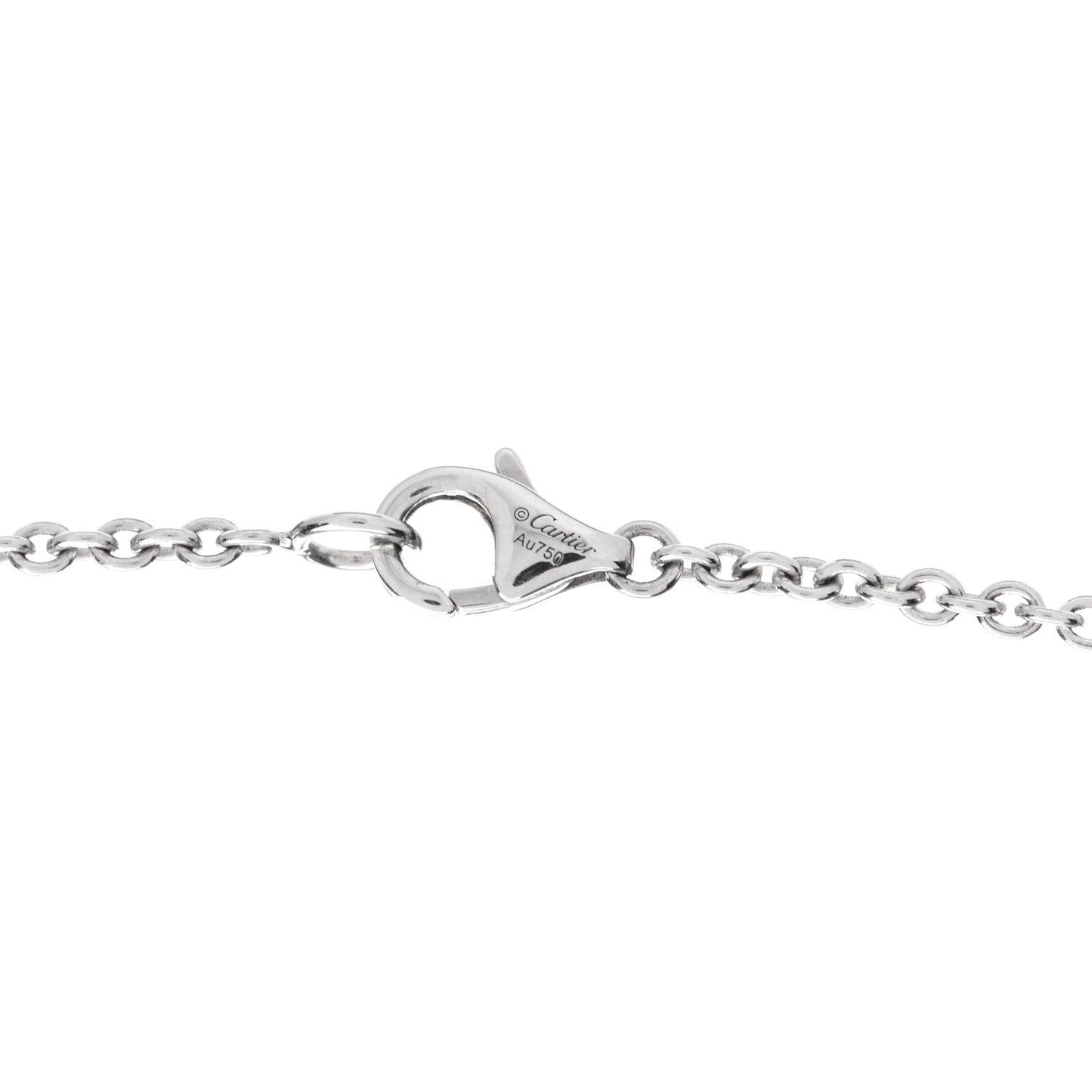 18K White Gold Interlocking LOVE Necklace