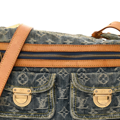 Louis Vuitton Monogram Denim Baggy PM Blue 9 of 17
