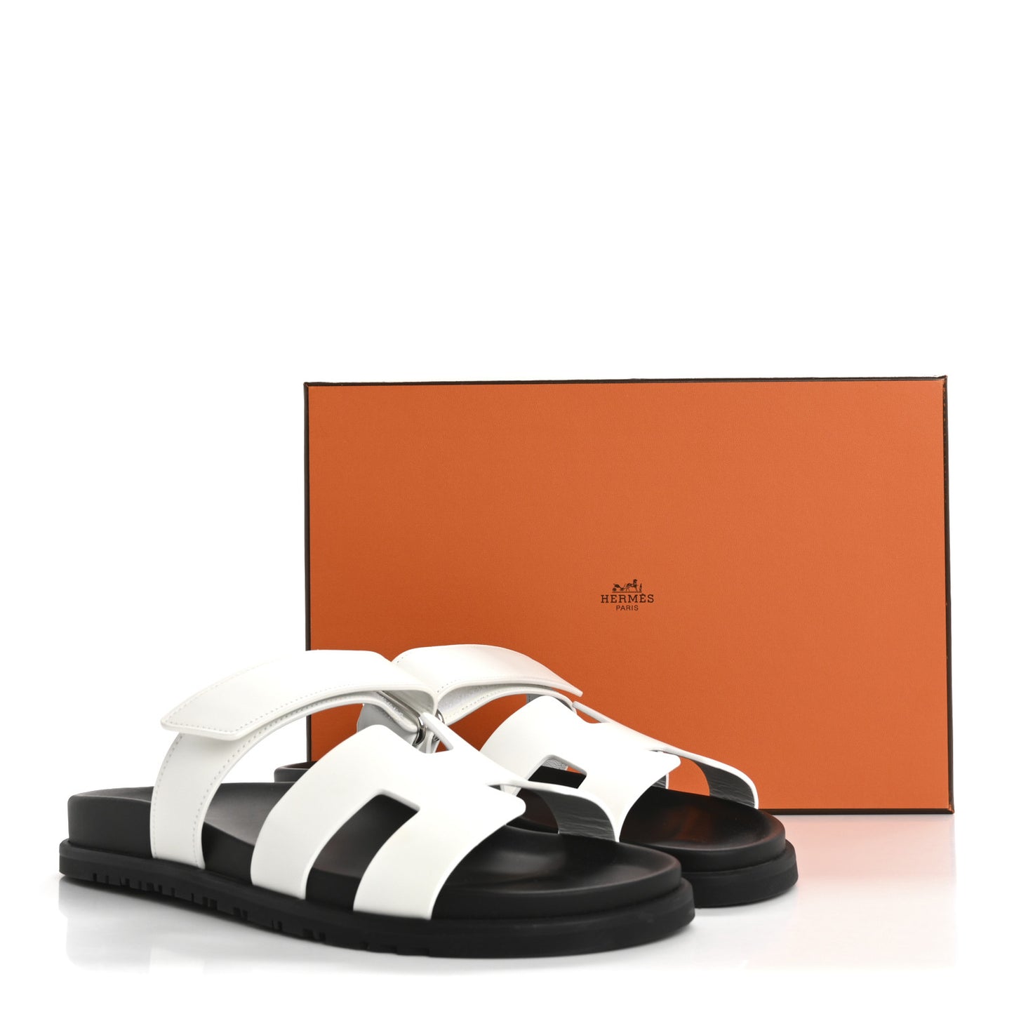 Calfskin Womens Chypre Sandals 40.5 White