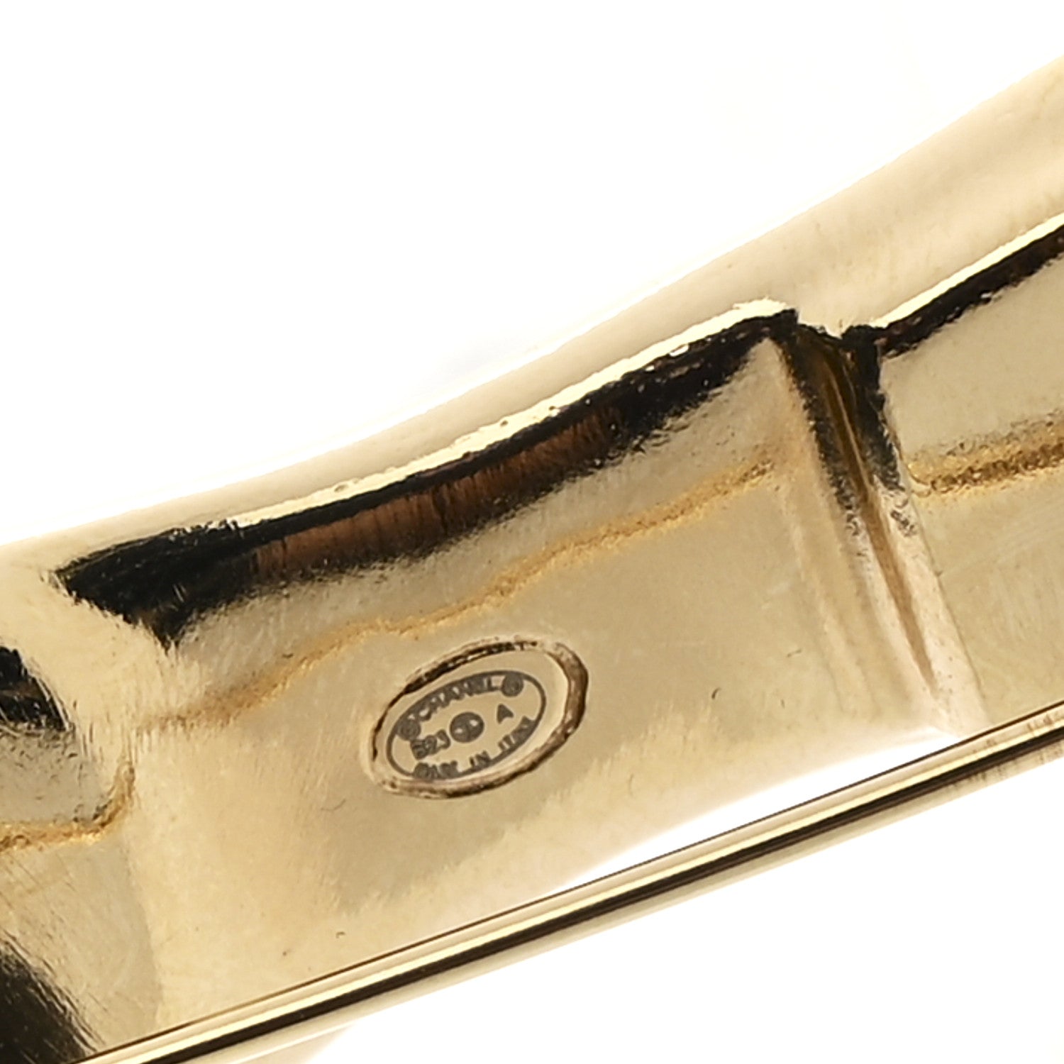 Chanel CC Pump Brooch Gold 3 of 4