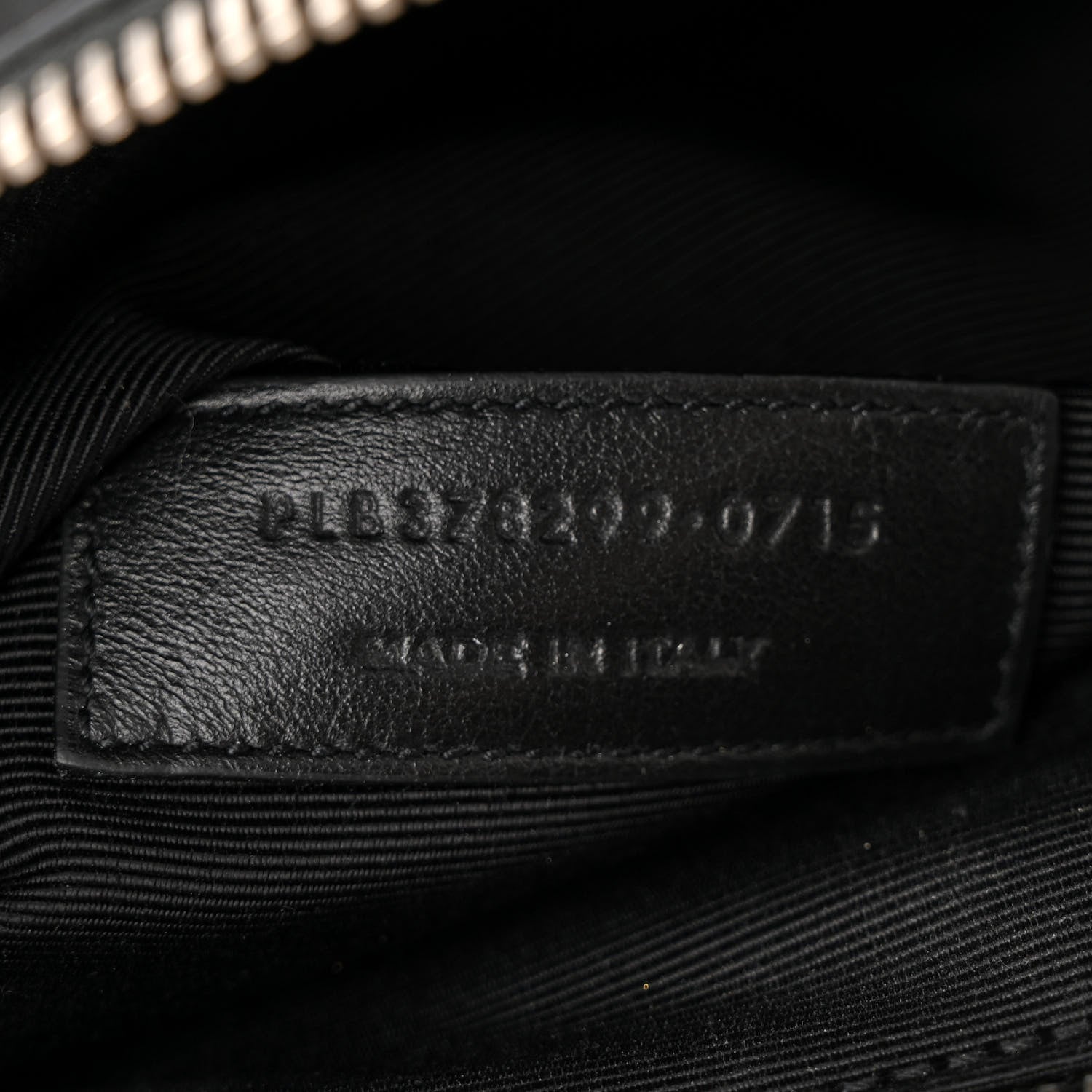 Saint Laurent Calfskin Snake Skin Small Sac De Jour Black 6 of 9