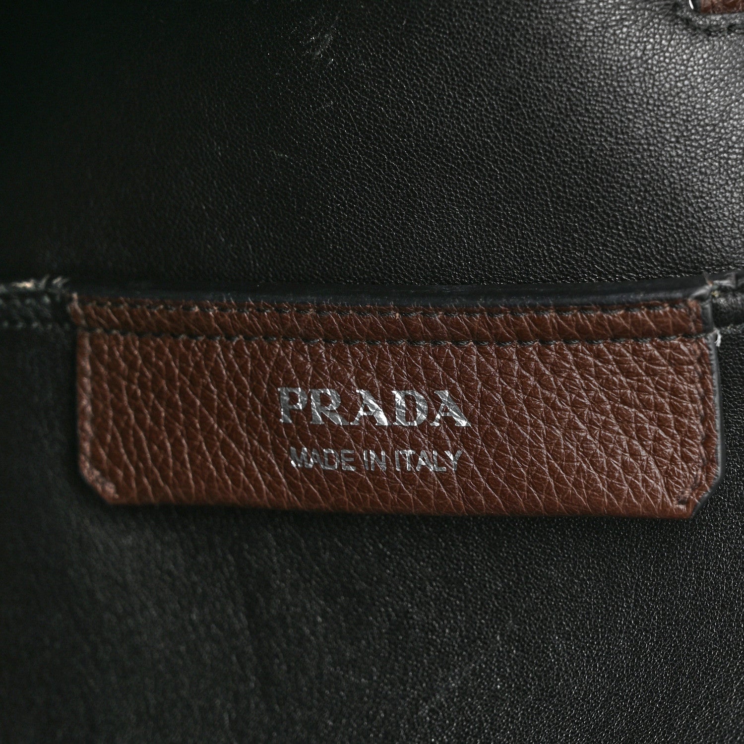 Prada Vitello Daino Drawstring Bag Brown 6 of 15