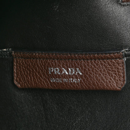 Prada Vitello Daino Drawstring Bag Brown 6 of 15