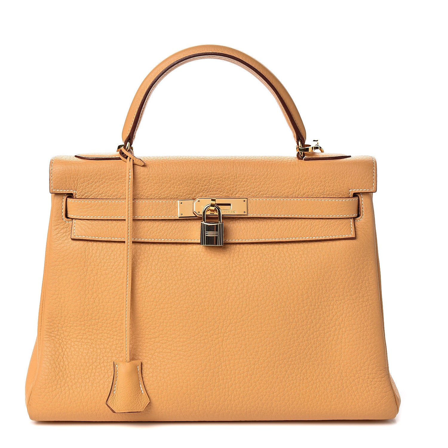 Hermes Taurillon Clemence Kelly Retourne 32 Sable 1 of 34