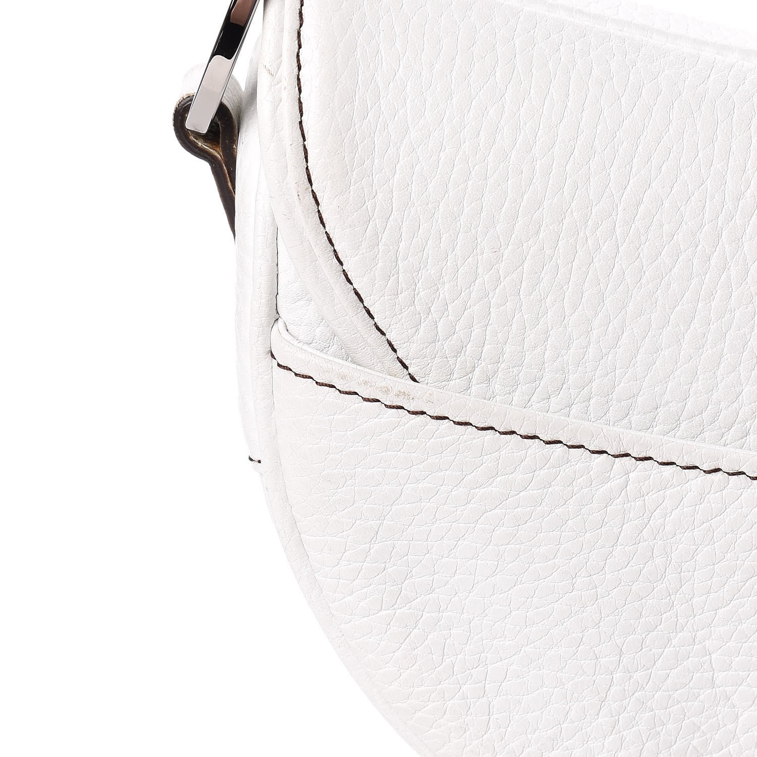 Christian Dior Calfskin Saddle Bag White 12 of 19