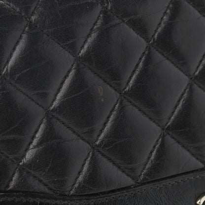 Chanel Aged Calfskin Quilted Gabrielle Wallet On Chain WOC Black 13 of 16