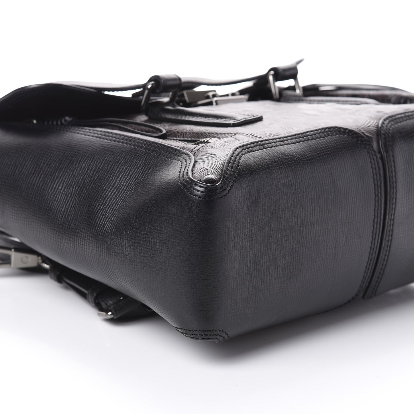 3.1 Turtle Embossed Medium Pashli Satchel Black