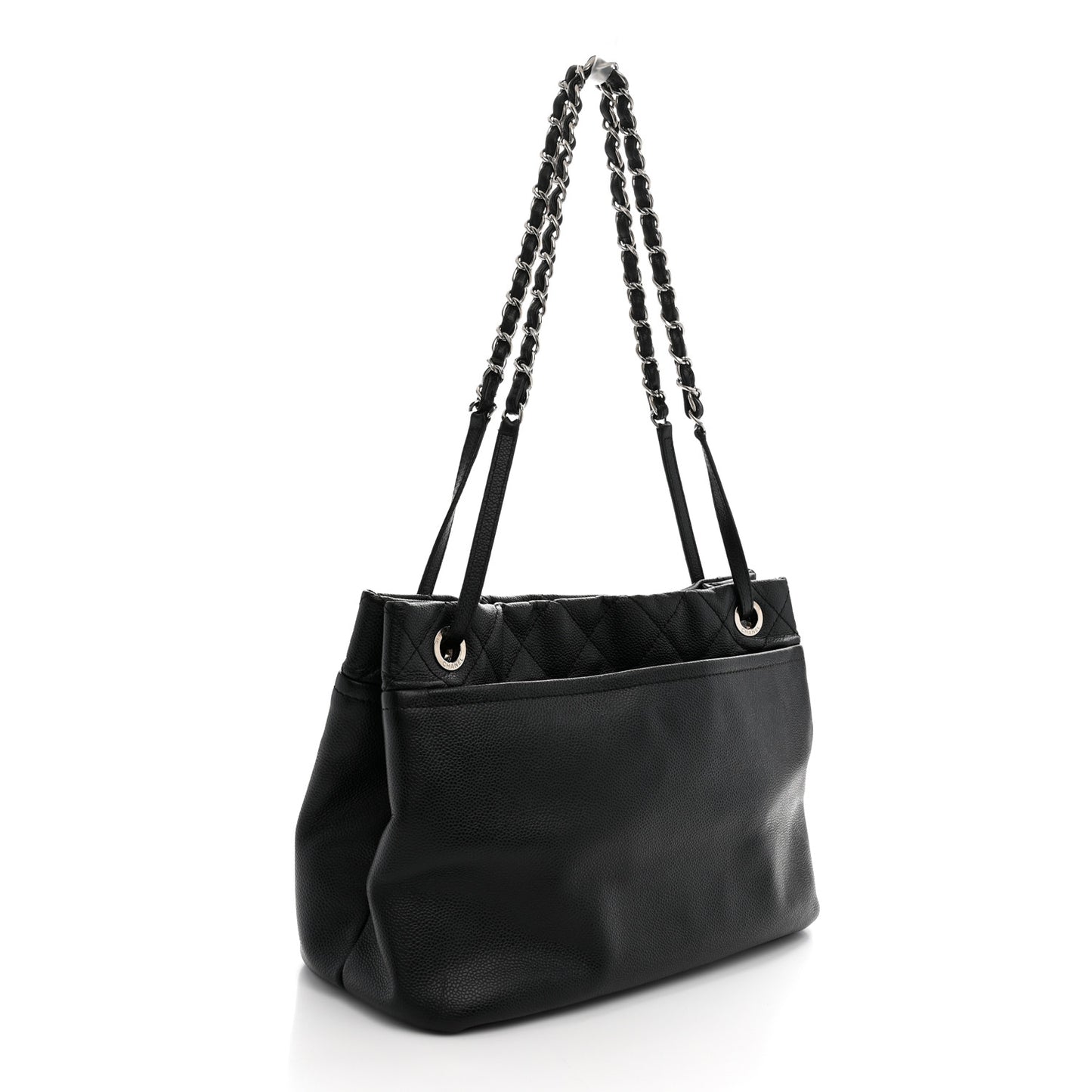 Caviar Quilted CC Timeless Soft Tote Black