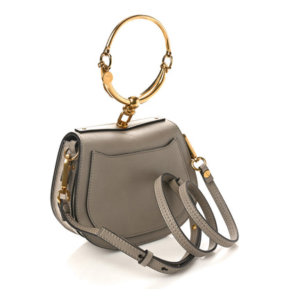 Chloe Calfskin Suede Small Nile Bracelet Bag Motty Grey 3 of 9