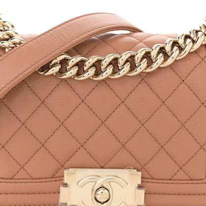 Chanel Caviar Quilted Small Boy Flap Brown 8 of 10