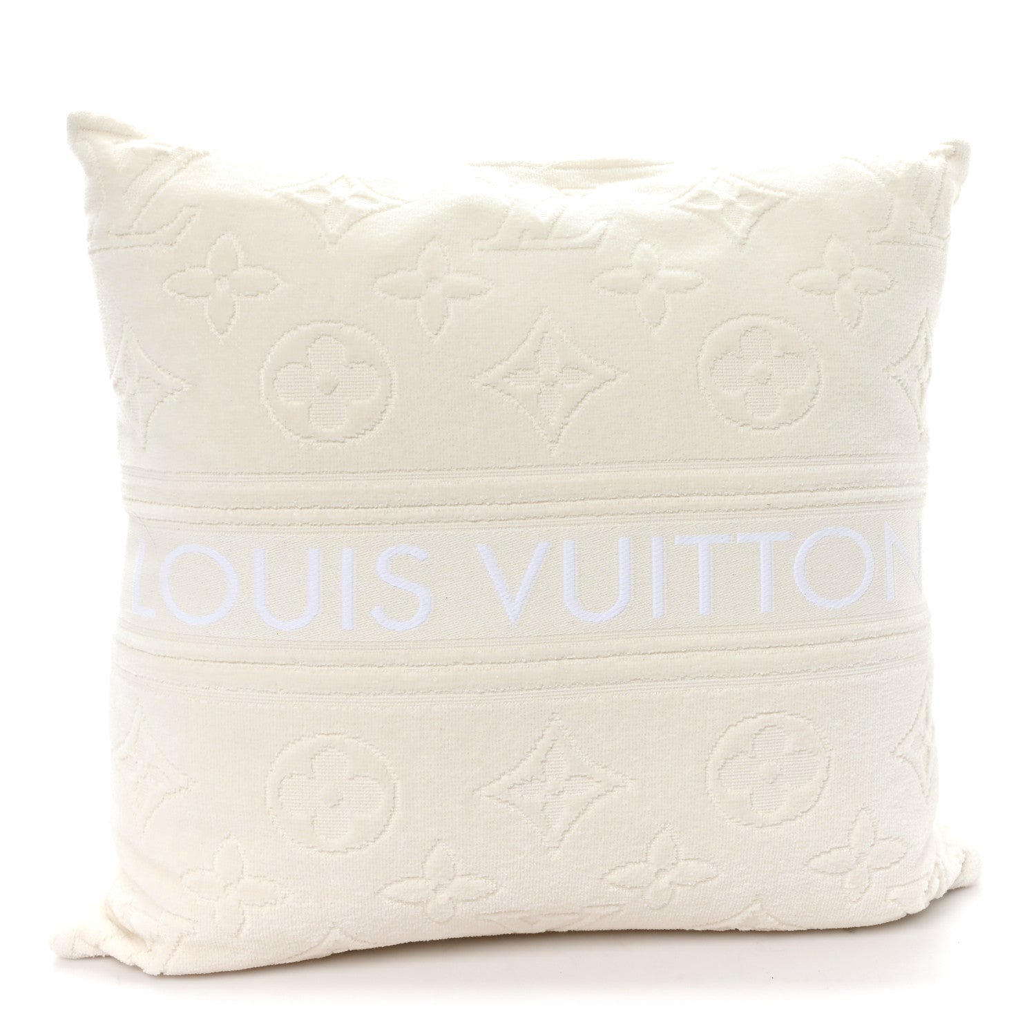 Louis Vuitton Cotton Beach Cushion Pillow Creme 1 of 3