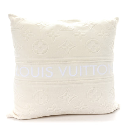 Louis Vuitton Cotton Beach Cushion Pillow Creme 1 of 3