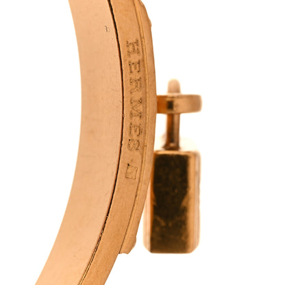 Hermes Lizard Kelly Lock Cadena Bracelet Black 4 of 6