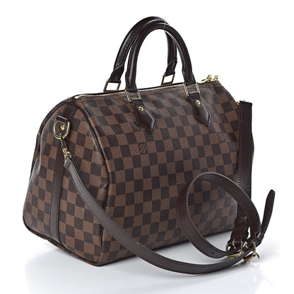 Louis Vuitton Damier Ebene Speedy Bandouliere 30 3 of 10