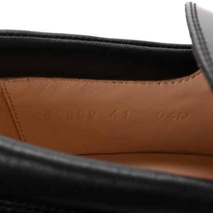 Gucci Magnum Calfskin Nappa Samoa Womens Horsebit Platform Chunky Lug Sole 40mm Loafers 41 Black 8 of 8