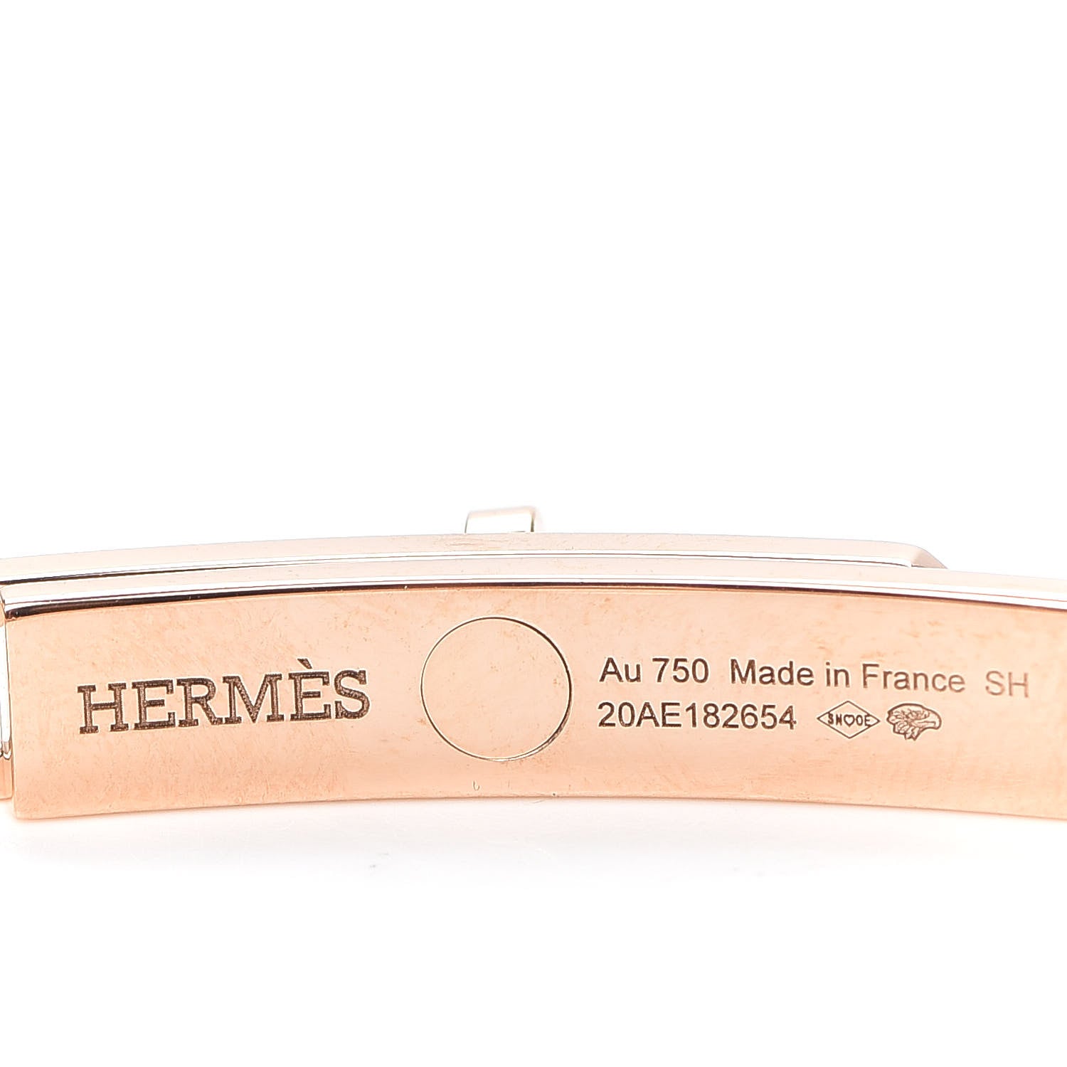 Hermes 18K Rose Gold Diamond Pave PM Kelly Chaine Bracelet ST 4 of 6