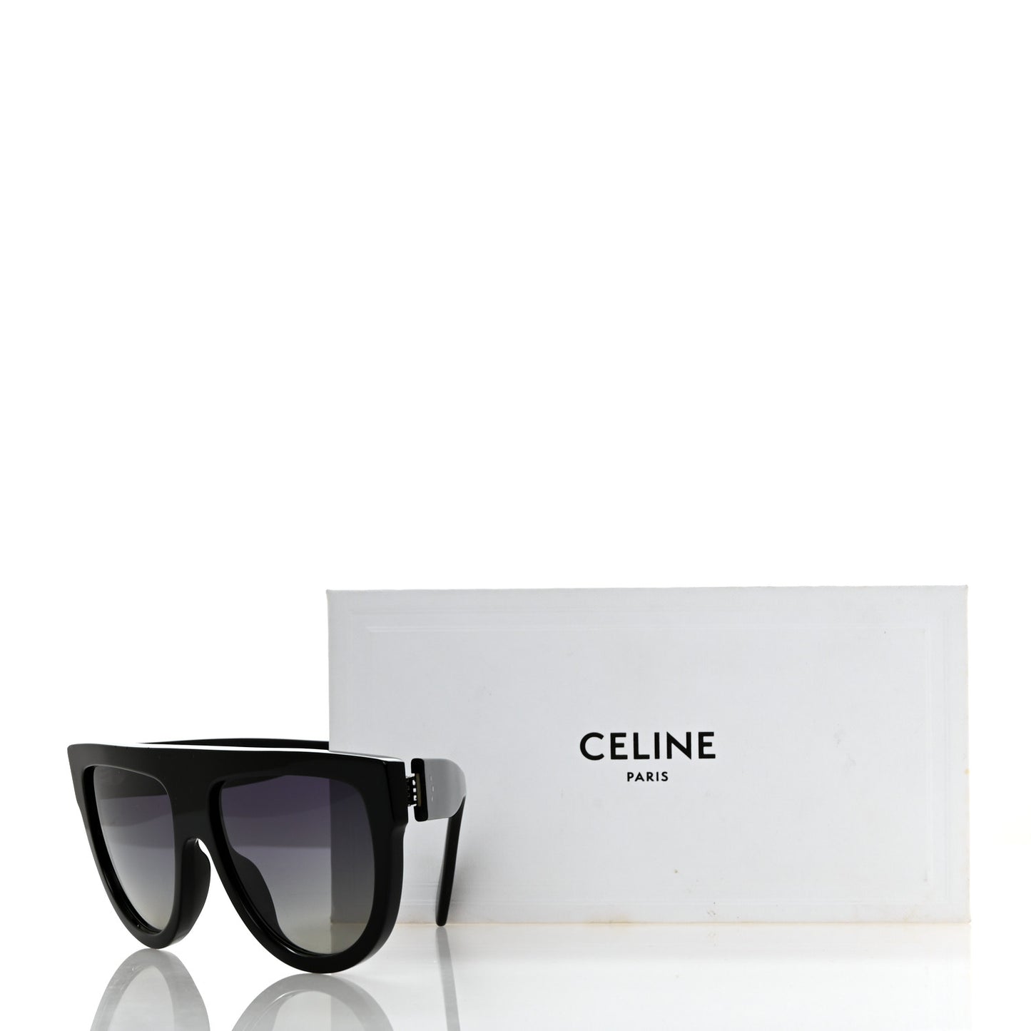 Acetate Polarized Rectangular Sunglasses CL40011N Black