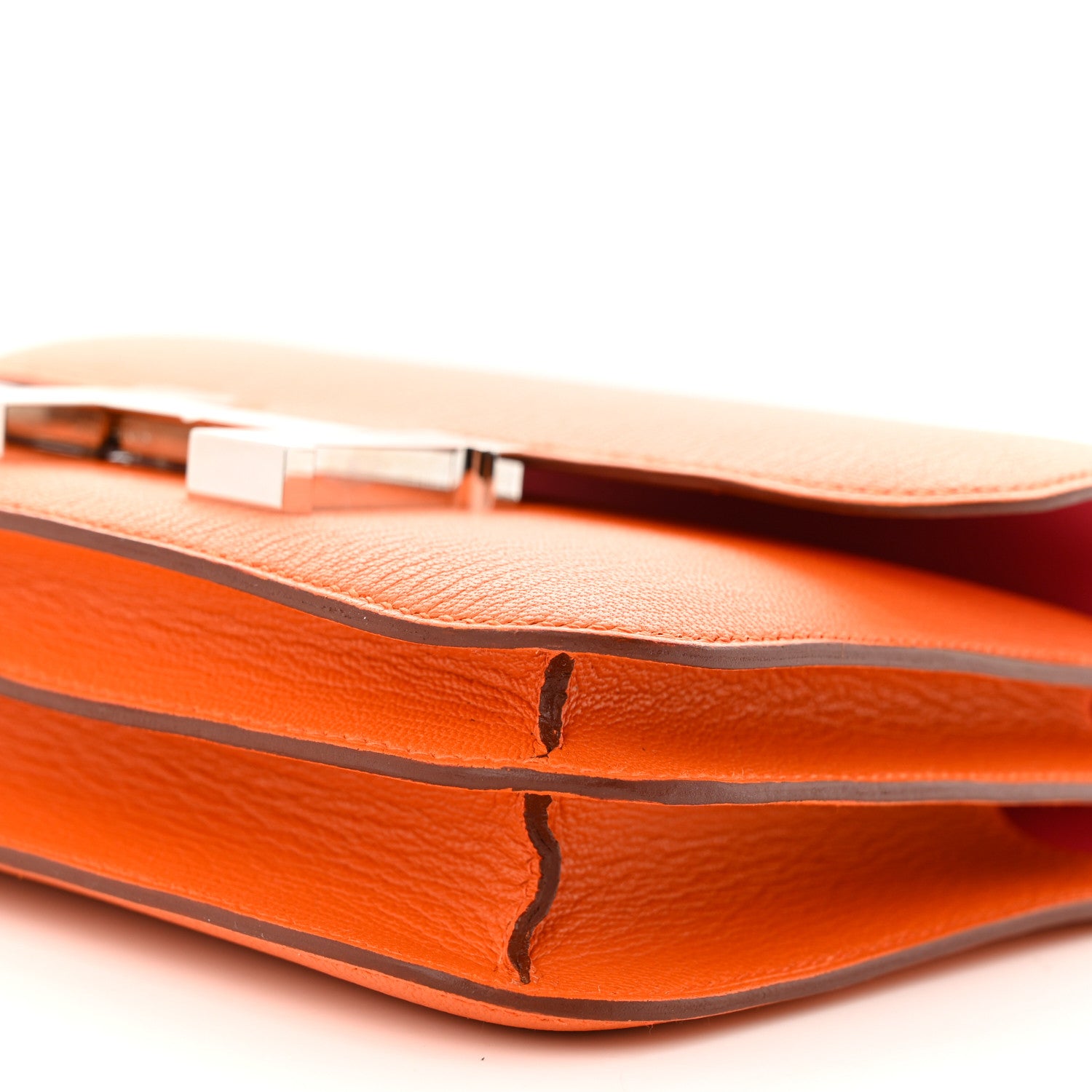 Hermes Chevre Mysore Verso Constance 18 Orange Rose Lipstick 10 of 12