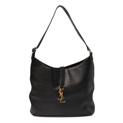 Saint Laurent Calfskin Monogram Hobo Black 1 of 9