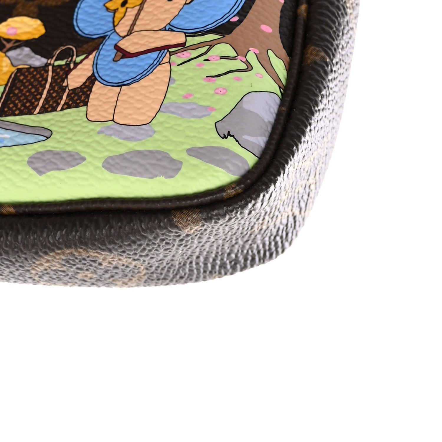 Louis Vuitton Monogram 2021 Christmas Animation Japanese Garden Mini Pochette Accessories Wisteria Pink 10 of 11