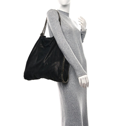 Stella McCartney Shaggy Deer Big Falabella Tote Black 3 of 11