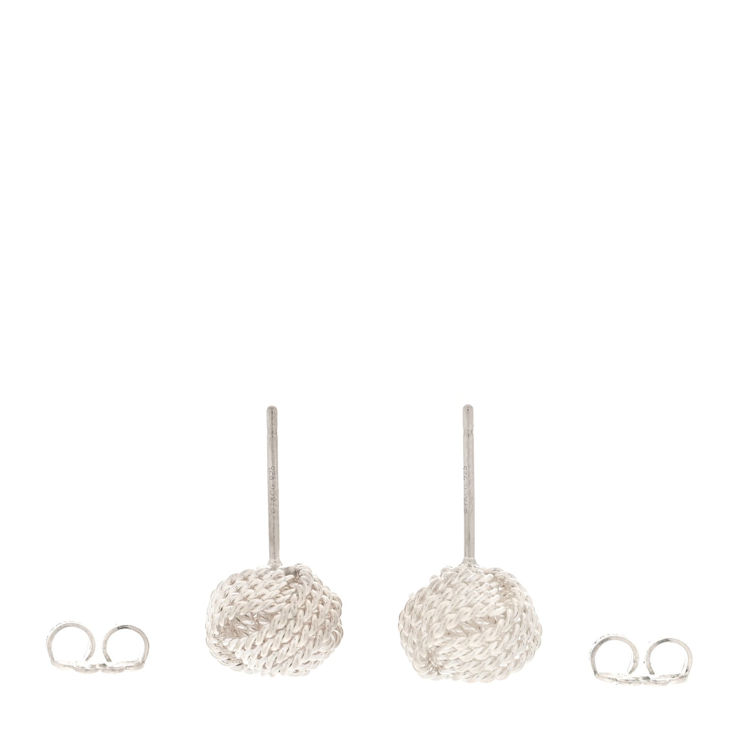 Sterling Silver Twist Knot Earrings