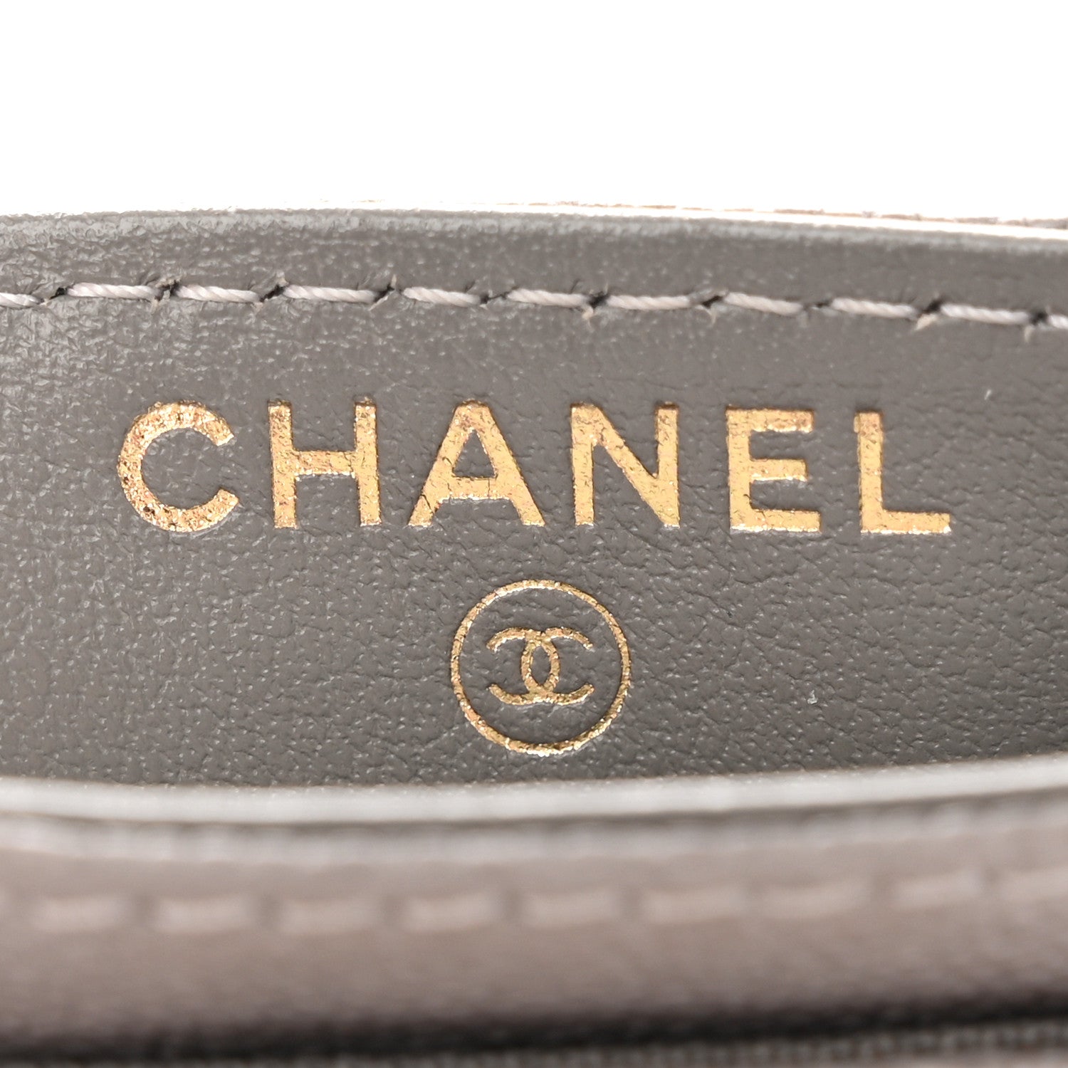 Chanel Caviar Quilted Boy Card Holder Grey 6 of 12