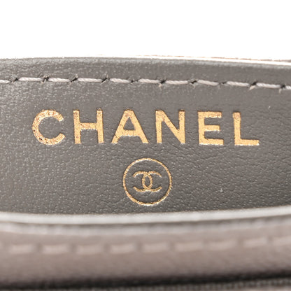 Chanel Caviar Quilted Boy Card Holder Grey 6 of 12