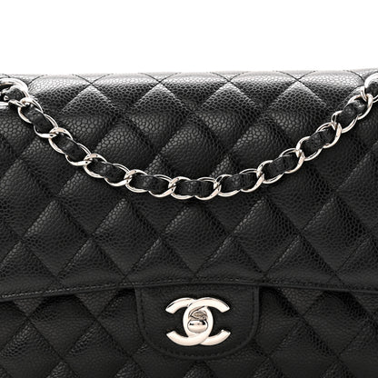 Chanel Caviar Quilted Medium Double Flap Black 8 of 11