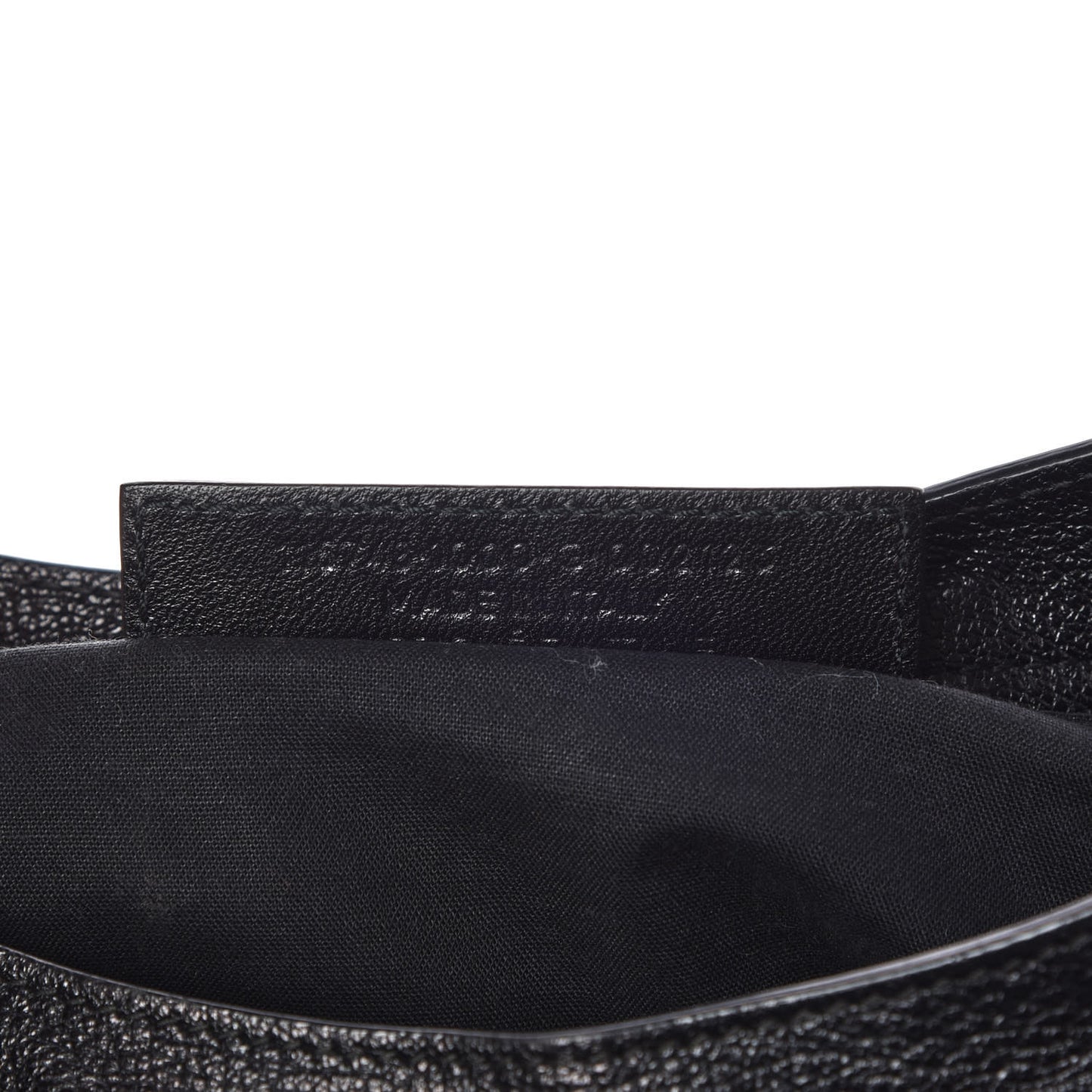 Chevre Silver Metallic Edge Hardware City Black