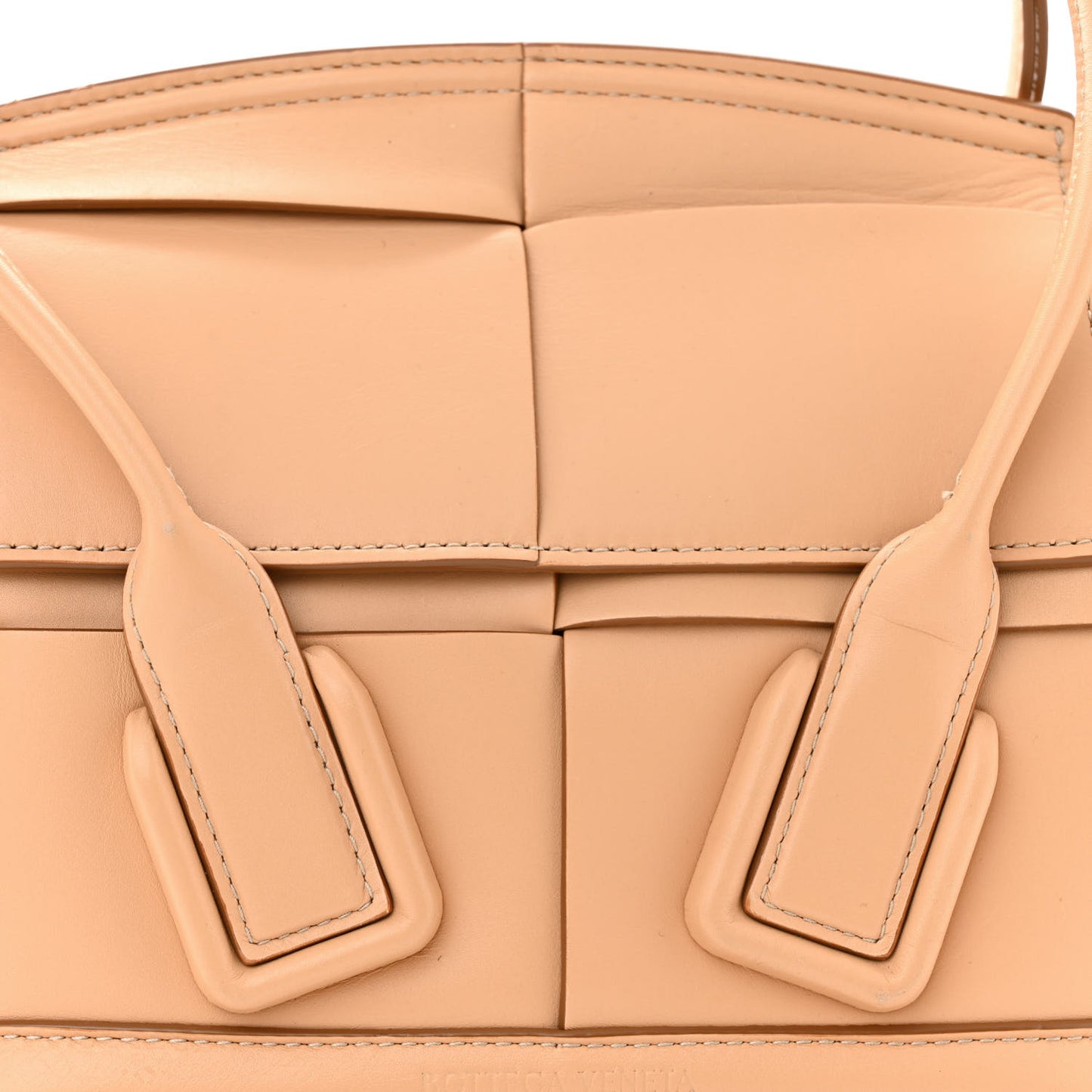French Calfskin Maxi Intrecciato Mini Arco Nude