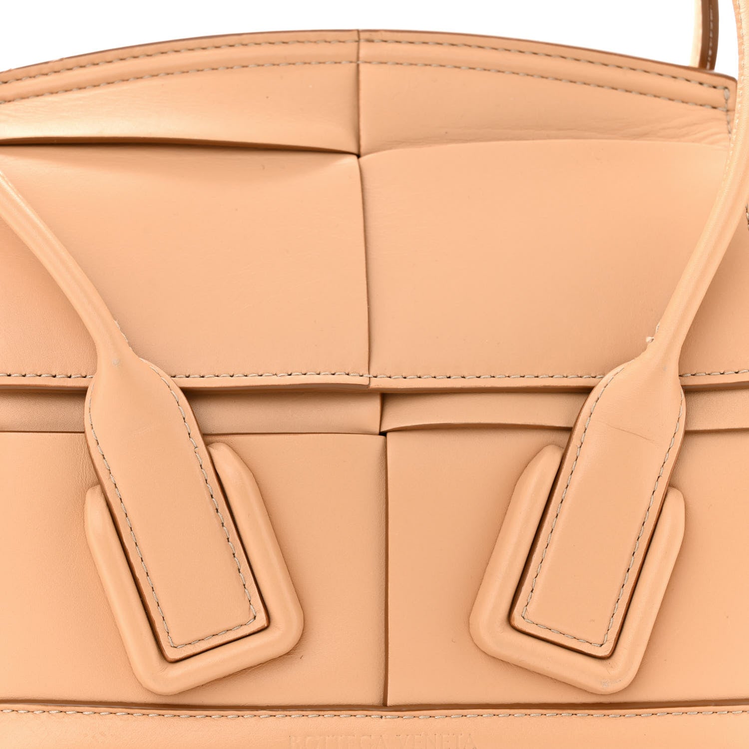 Bottega Veneta French Calfskin Maxi Intrecciato Mini Arco Nude 8 of 11