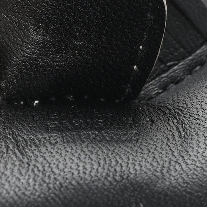 Hermes Milo Lambskin Matte Niloticus Crocodile Himalaya Touch Grigri Rodeo Horse Bag Charm PM Black White 3 of 4