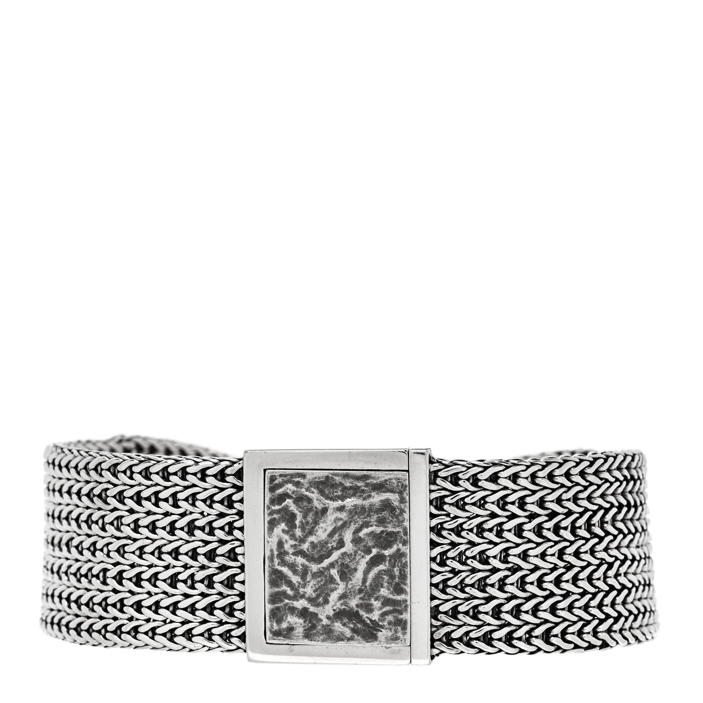 Sterling Silver Multi Row Chain Bracelet