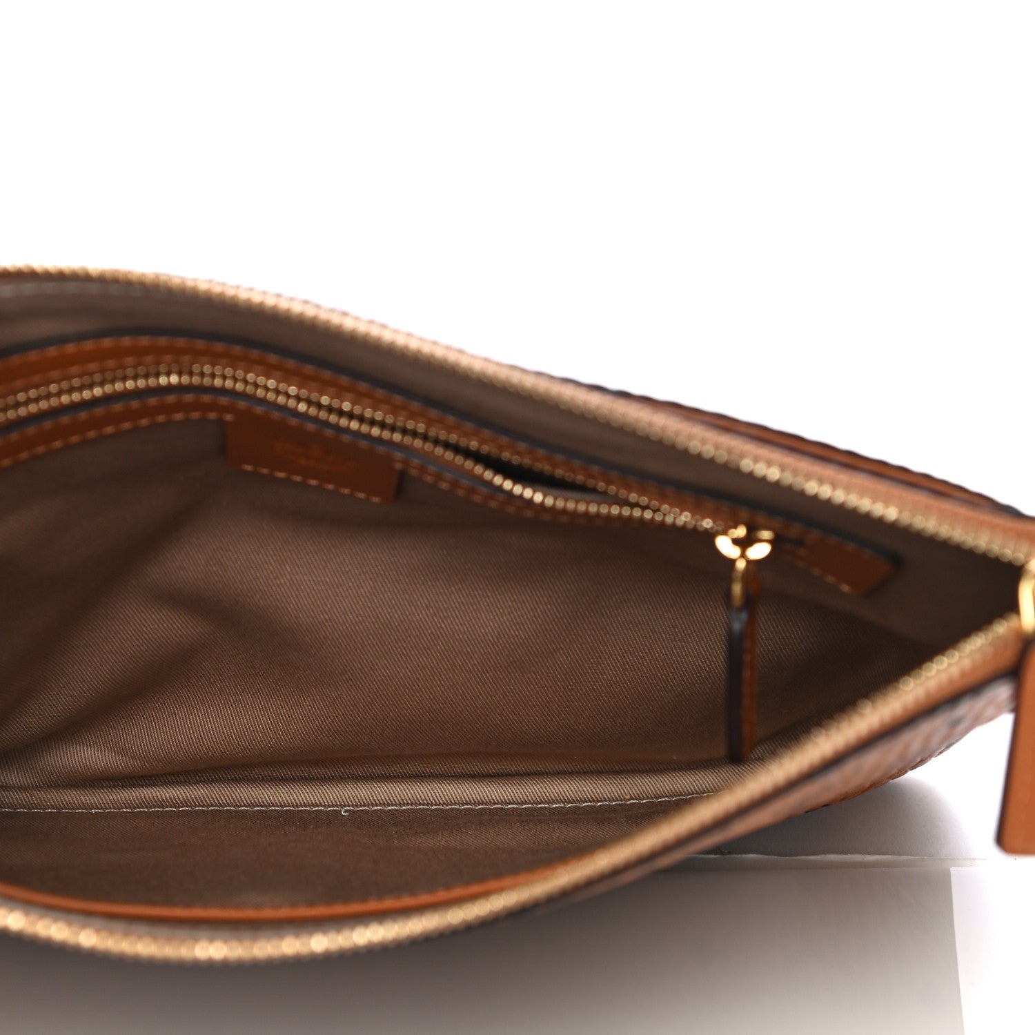 MCM Visetos Medium Crossbody Pouch Cognac 5 of 10