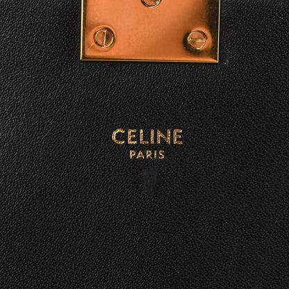 Celine Calfskin Quilted Medium C Bag Black Beige 7 of 12