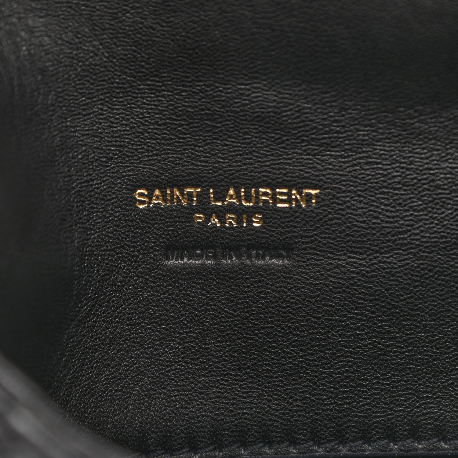 Saint Laurent Lambskin Monogram Loulou Puffer Pouch Clutch Black 7 of 10