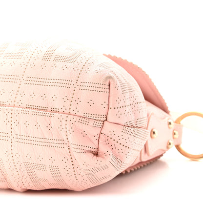 Fendi Calfskin Perforated Small Chef Shoulder Bag Pink 9 of 9